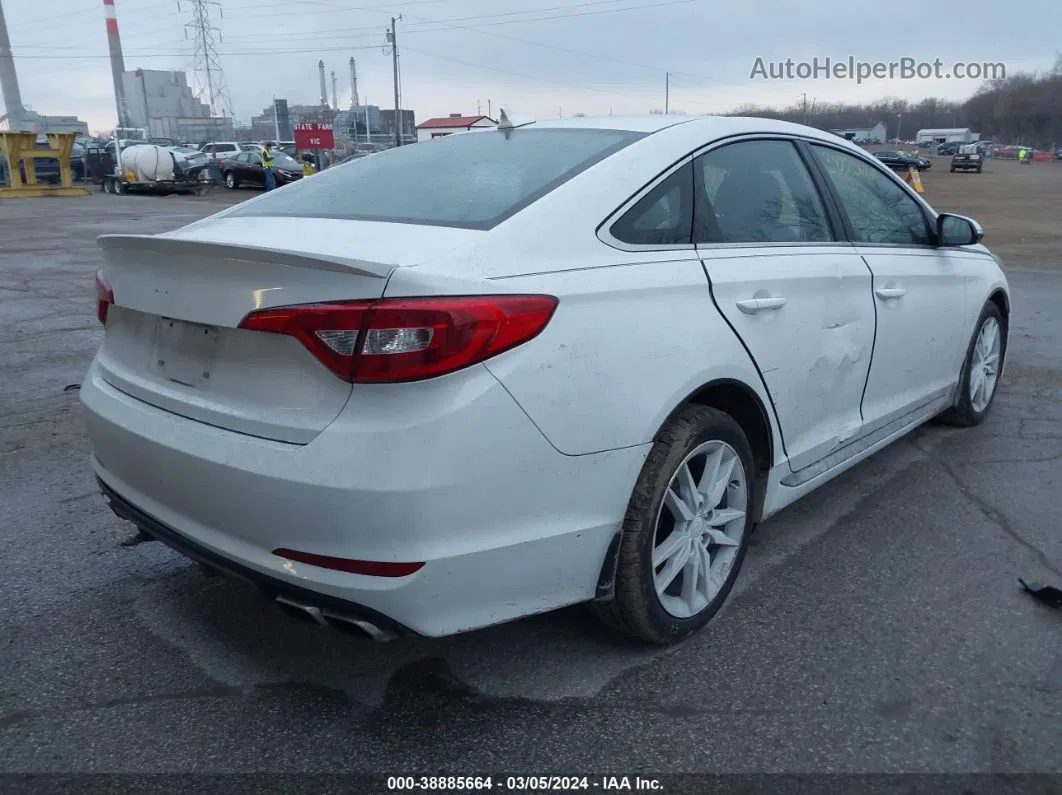 2017 Hyundai Sonata Sport 2.0t White vin: 5NPE34AB5HH457664