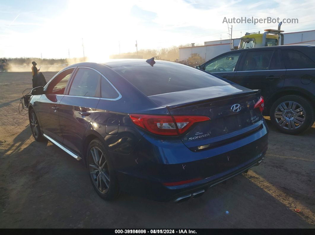 2017 Hyundai Sonata Sport 2.0t Blue vin: 5NPE34AB5HH457910