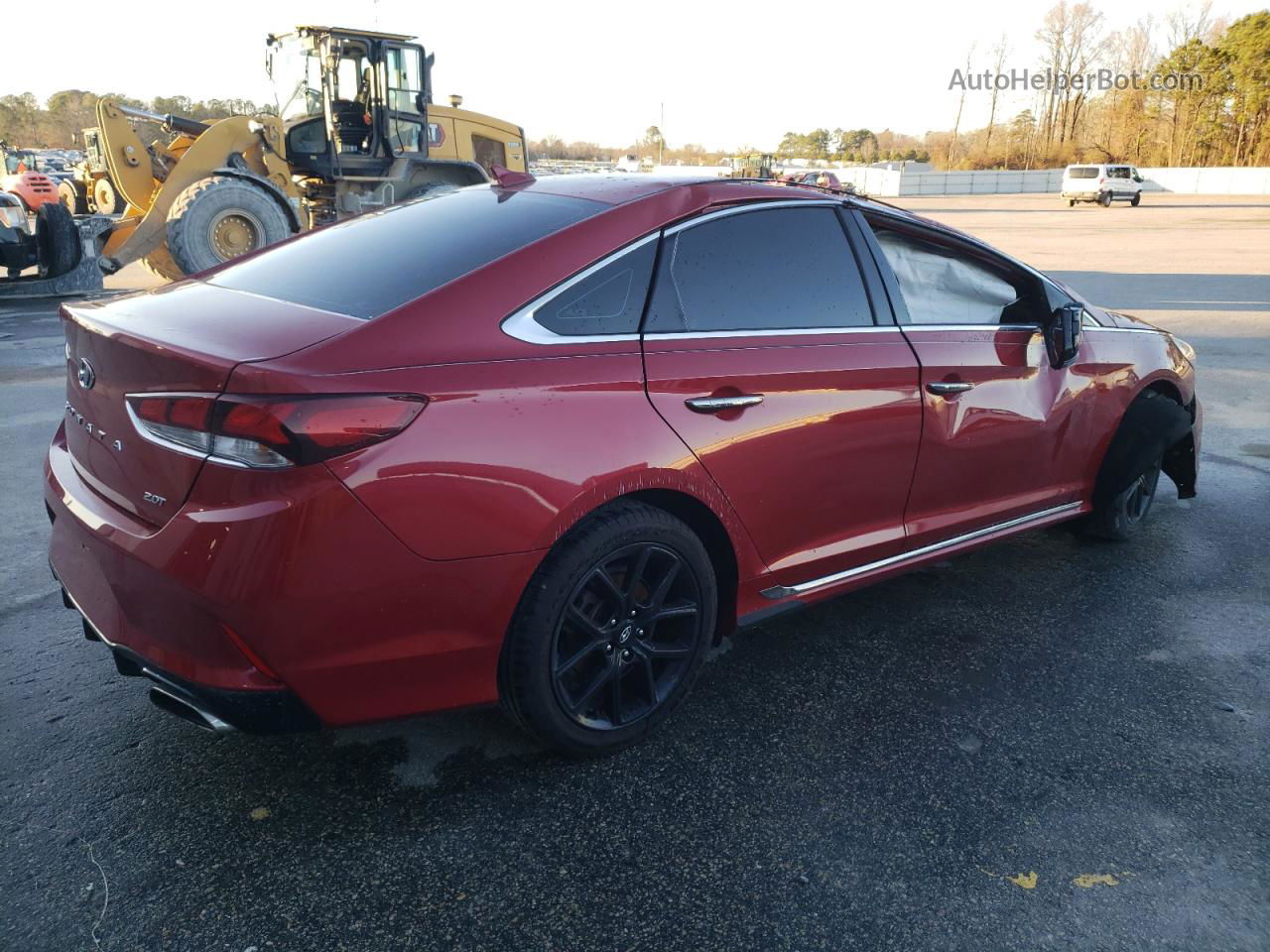 2018 Hyundai Sonata Sport Red vin: 5NPE34AB7JH679483