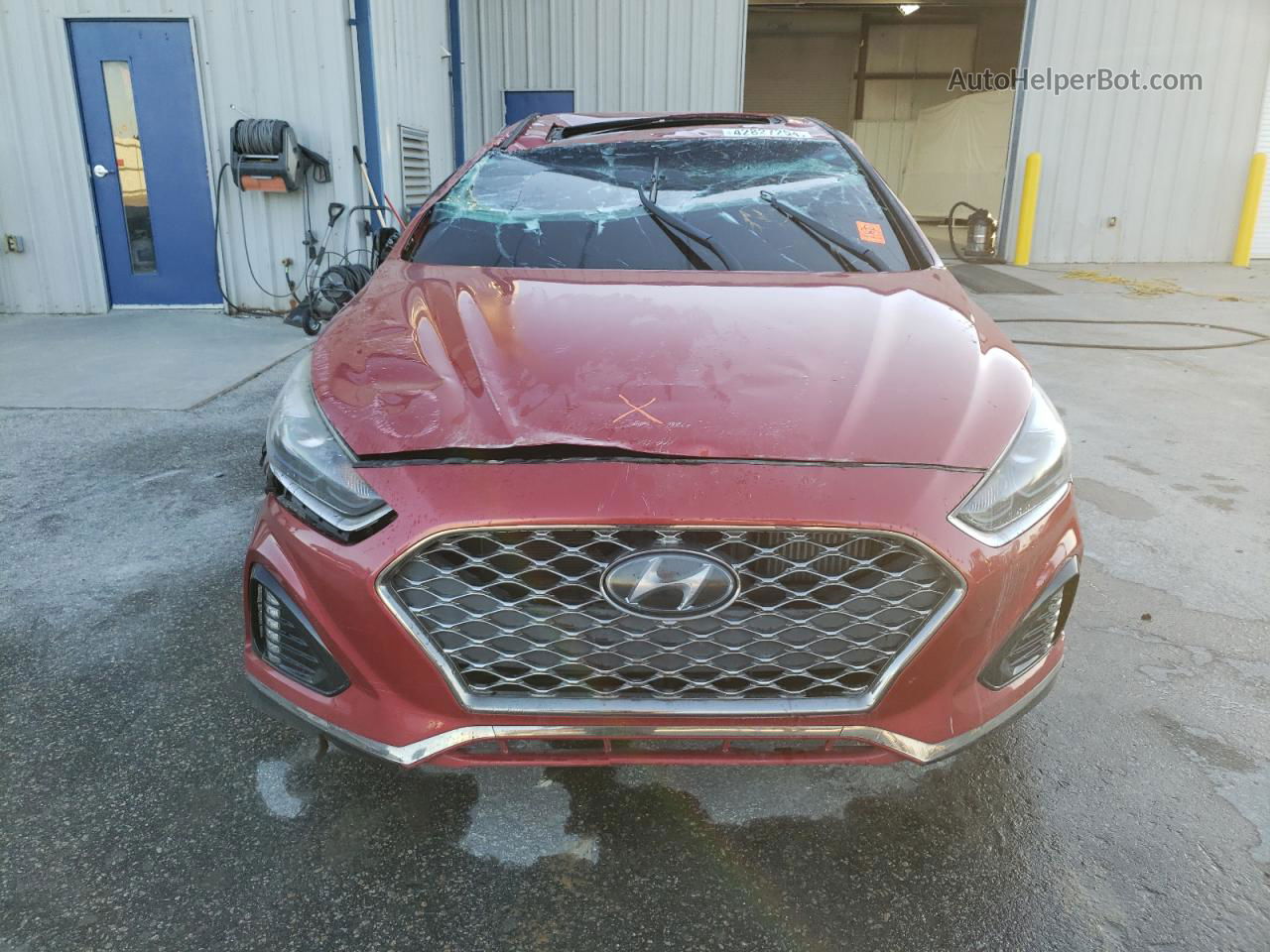 2018 Hyundai Sonata Sport Red vin: 5NPE34AB7JH679483