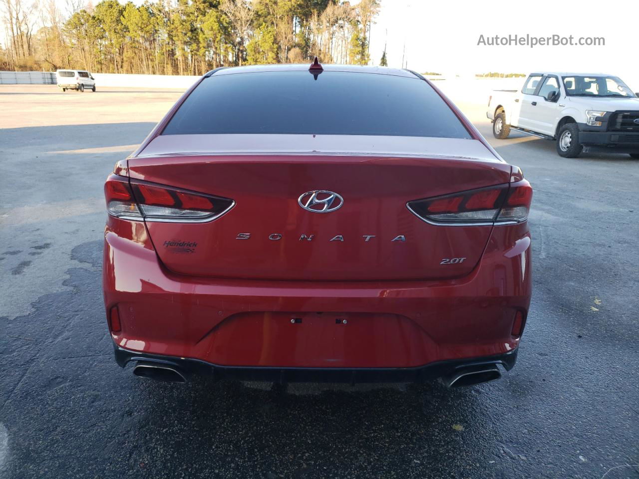 2018 Hyundai Sonata Sport Red vin: 5NPE34AB7JH679483