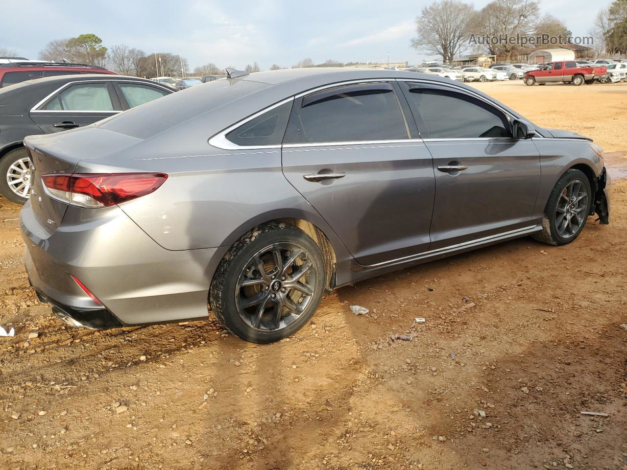 2018 Hyundai Sonata Sport Серый vin: 5NPE34AB8JH633922