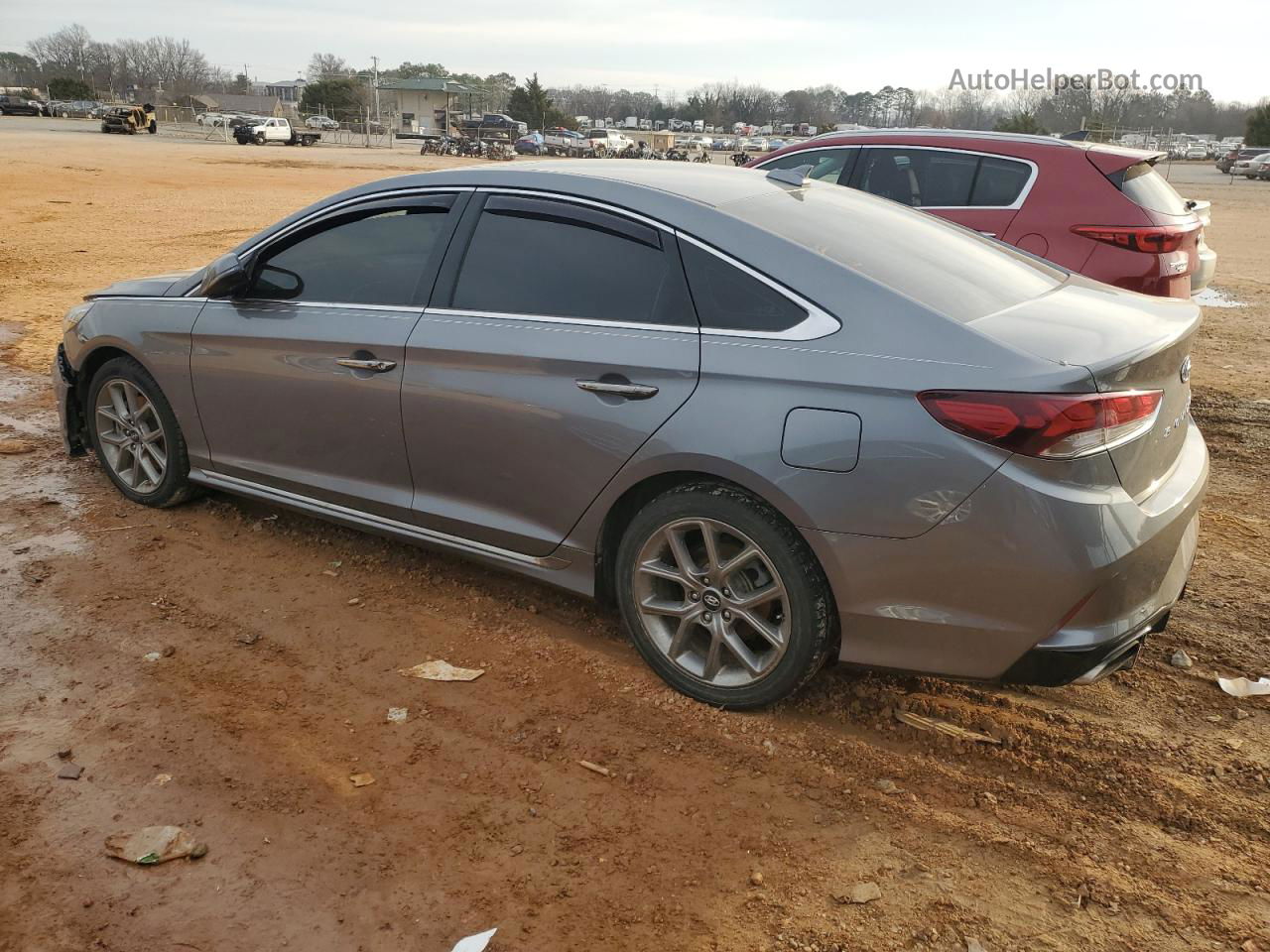 2018 Hyundai Sonata Sport Gray vin: 5NPE34AB8JH633922