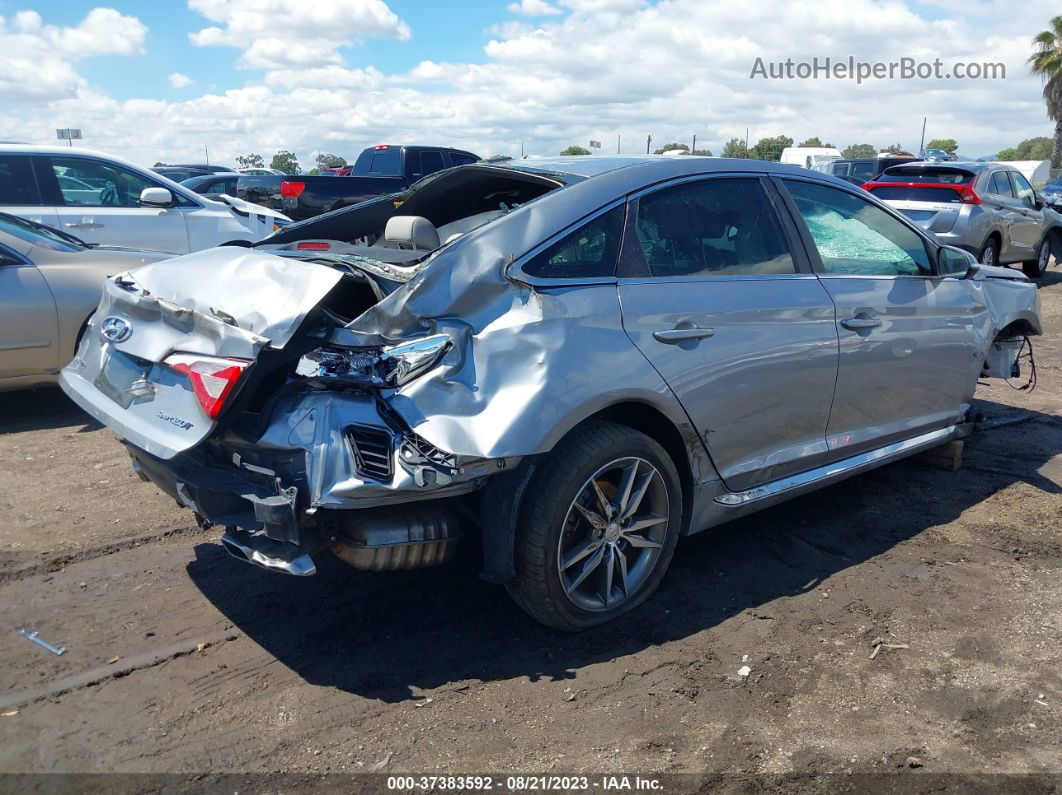 2017 Hyundai Sonata Sport Silver vin: 5NPE34AB9HH507630