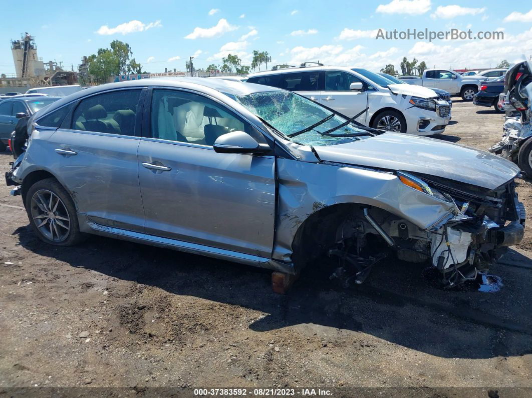 2017 Hyundai Sonata Sport Silver vin: 5NPE34AB9HH507630