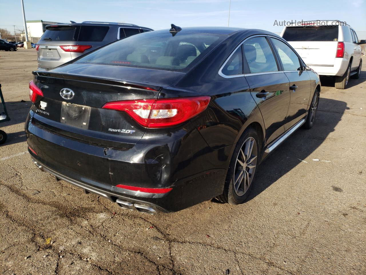 2017 Hyundai Sonata Sport Black vin: 5NPE34AB9HH539512