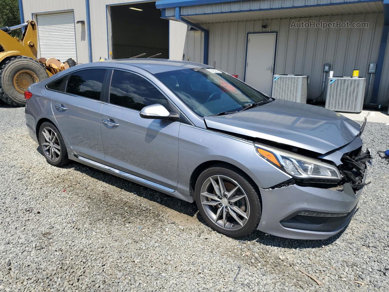 2015 Hyundai Sonata Sport Silver vin: 5NPE34ABXFH120825