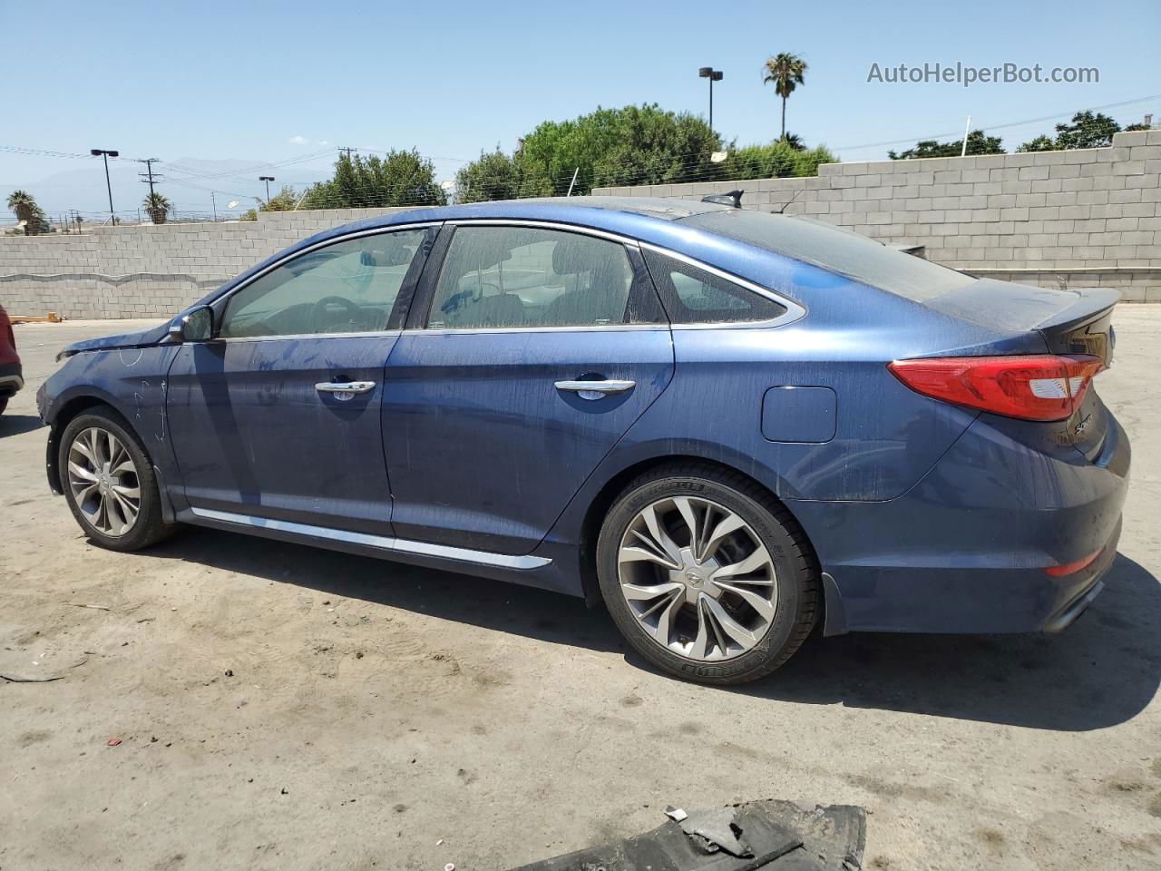 2015 Hyundai Sonata Sport Blue vin: 5NPE34ABXFH143683