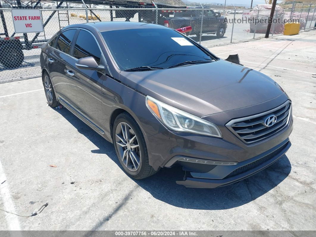 2015 Hyundai Sonata Sport 2.0t Gray vin: 5NPE34ABXFH206605