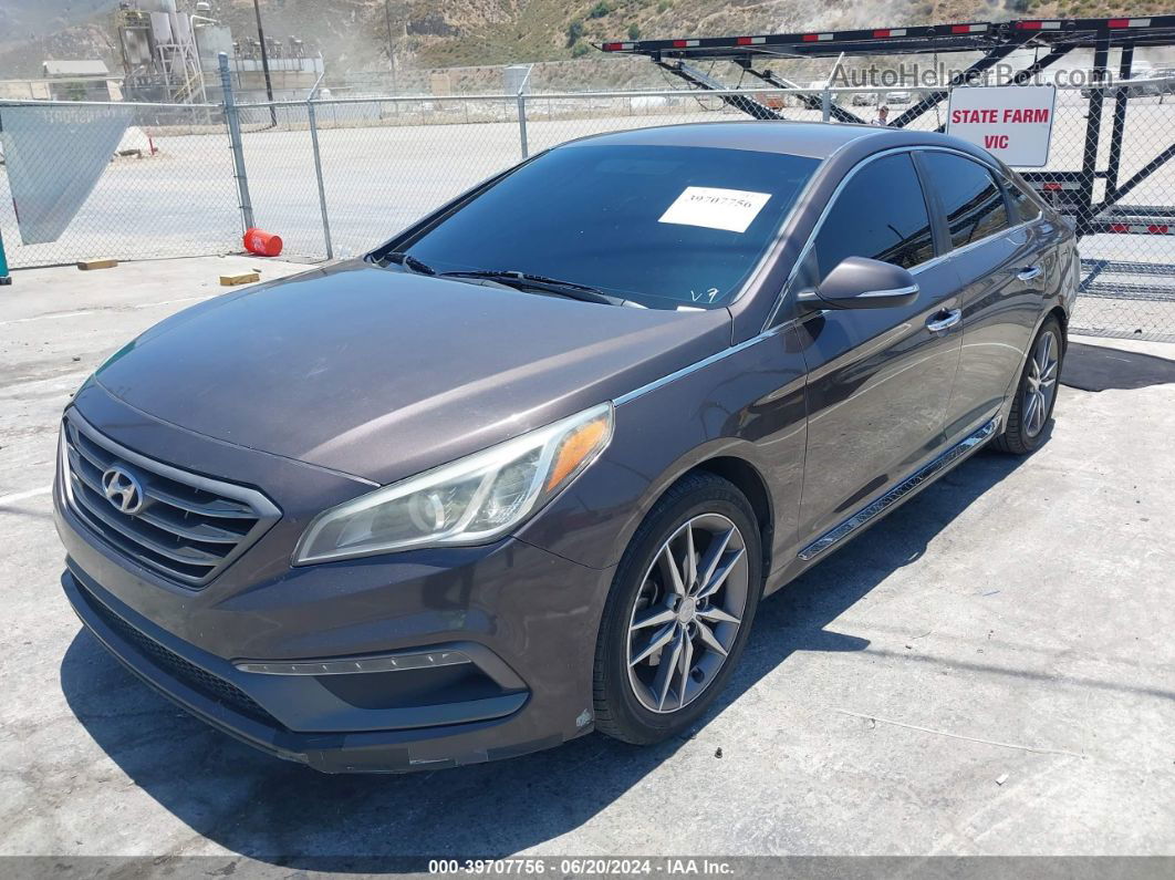 2015 Hyundai Sonata Sport 2.0t Gray vin: 5NPE34ABXFH206605