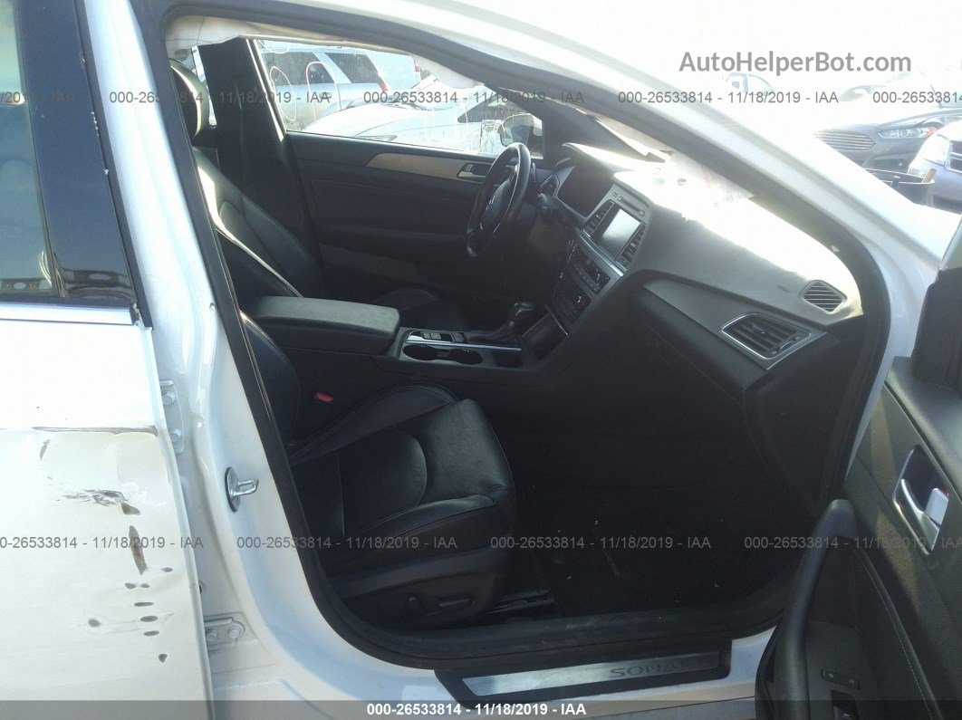2015 Hyundai Sonata Sport/limited Белый vin: 5NPE34ABXFH246960