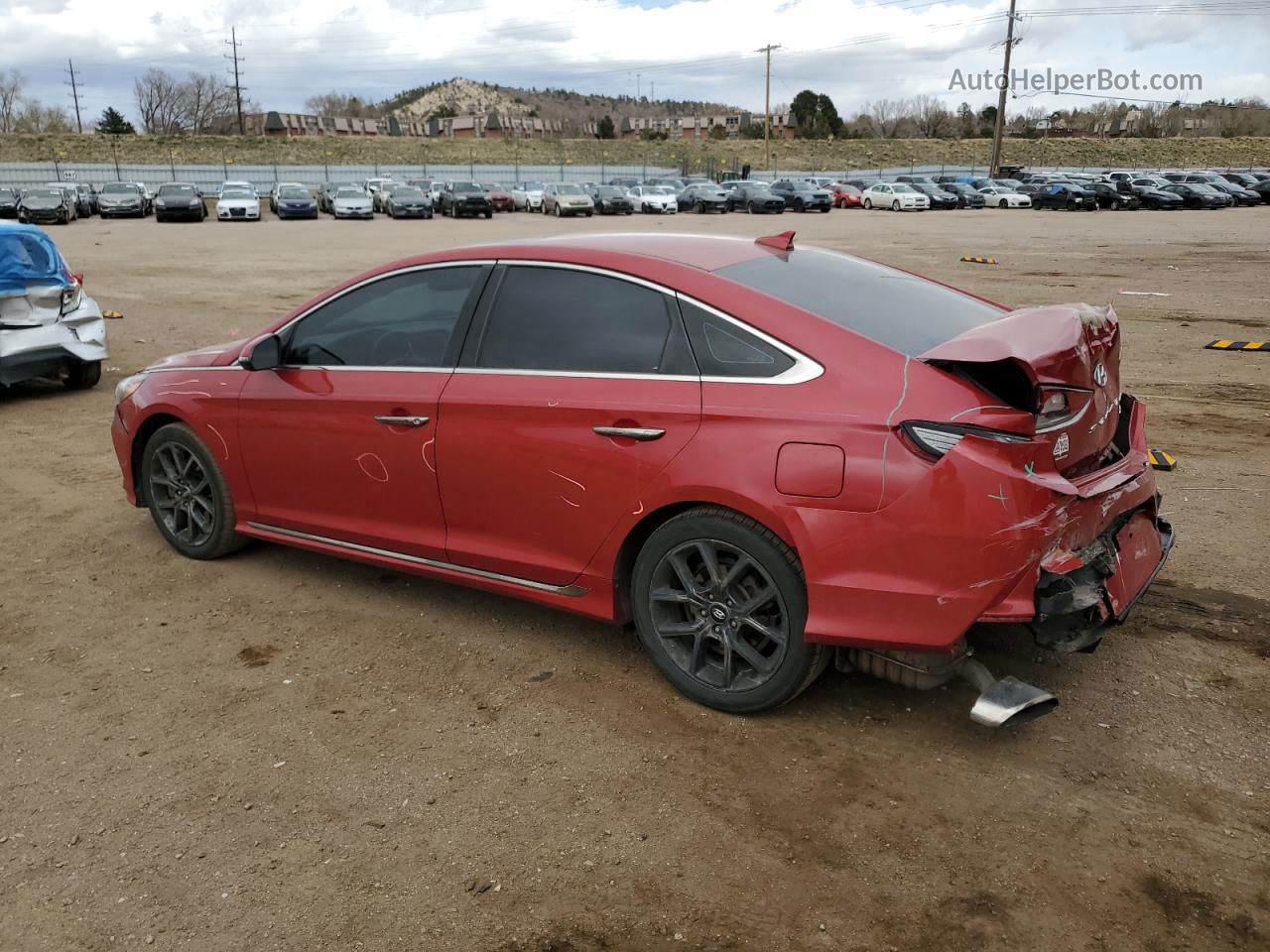 2018 Hyundai Sonata Sport Red vin: 5NPE34ABXJH618998