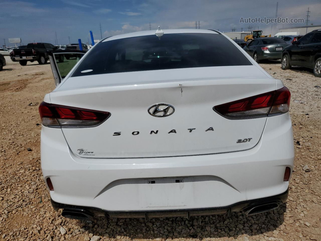 2018 Hyundai Sonata Sport White vin: 5NPE34ABXJH665366