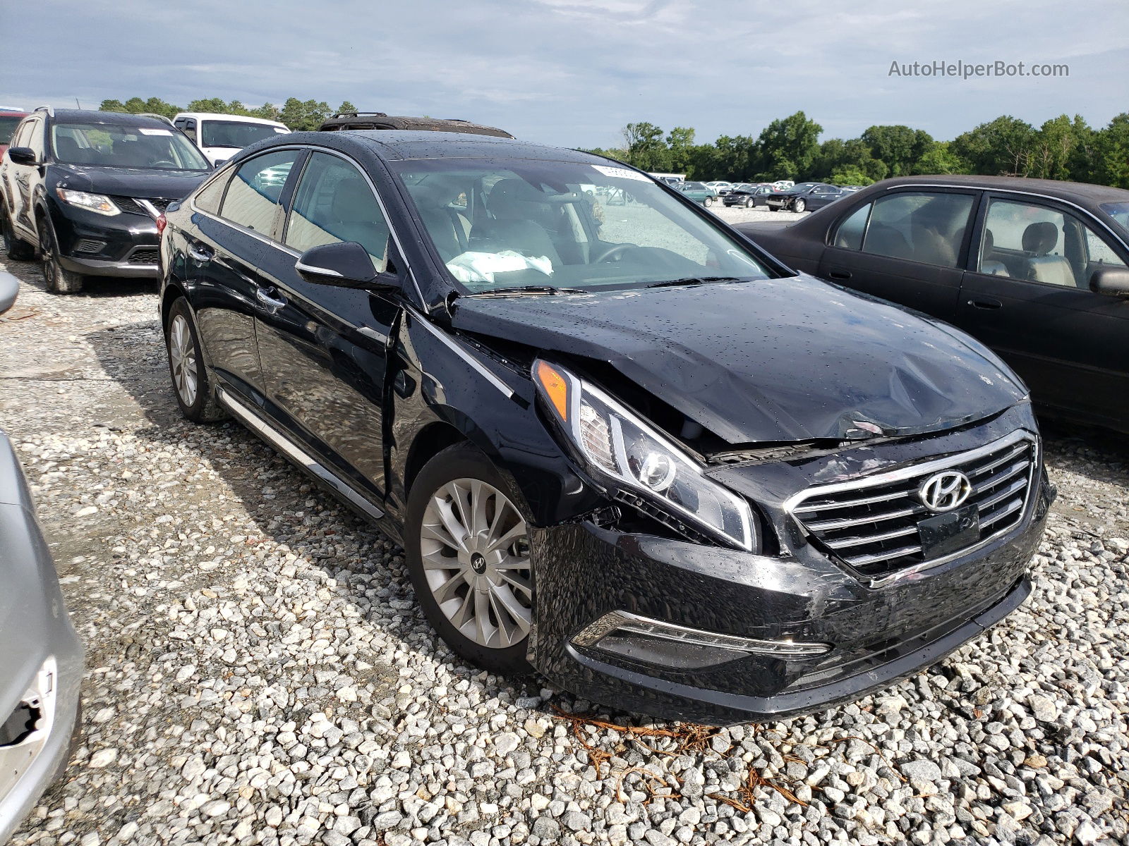 2015 Hyundai Sonata Sport Black vin: 5NPE34AF0FH099082