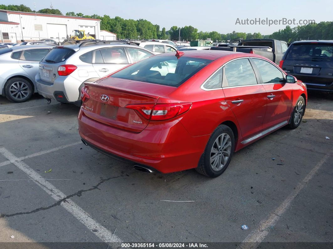 2017 Hyundai Sonata Sport Red vin: 5NPE34AF0HH443786