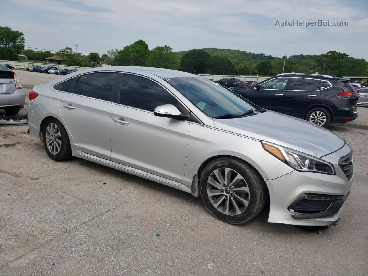 2017 Hyundai Sonata Sport Серебряный vin: 5NPE34AF0HH450737