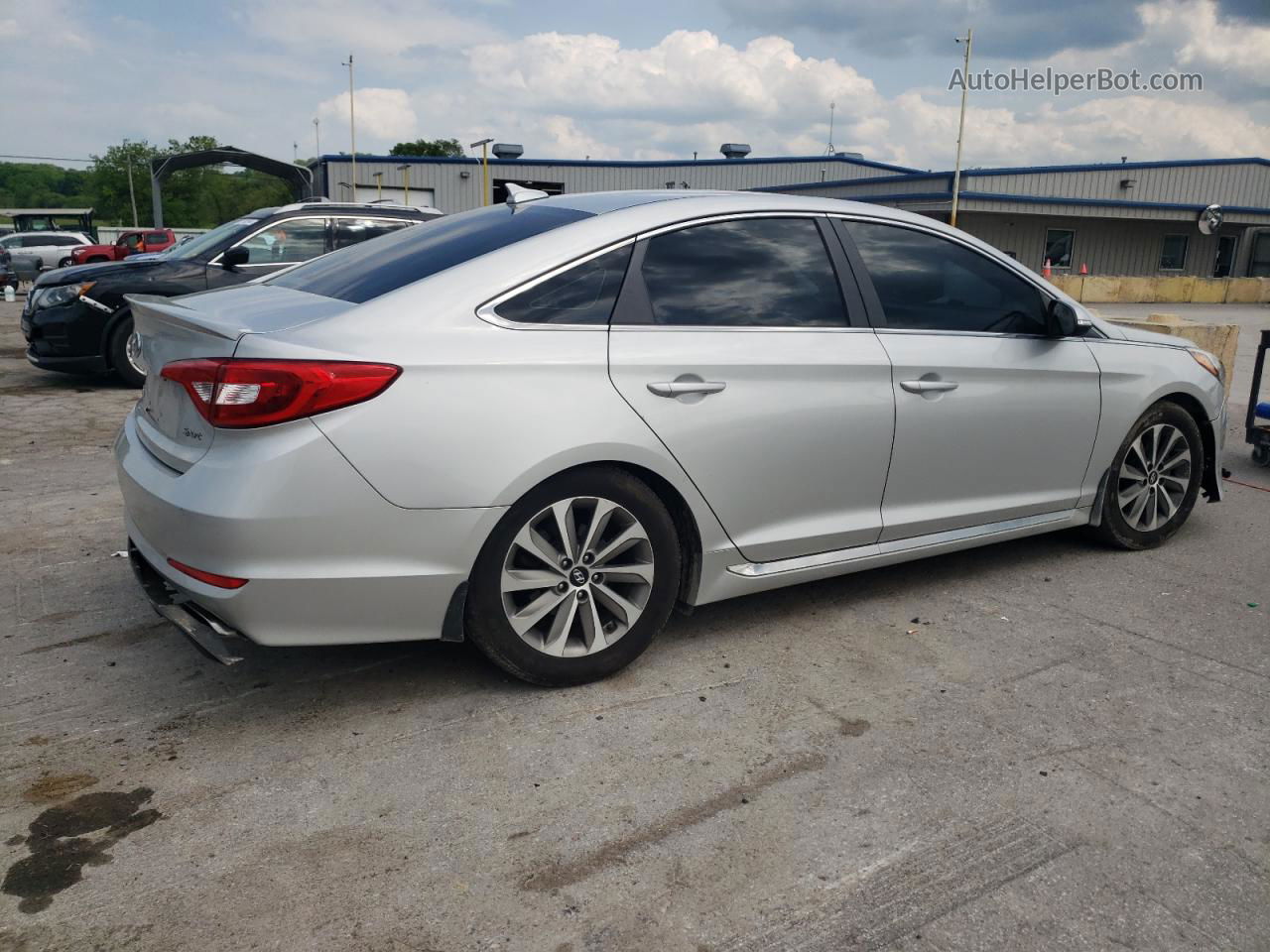 2017 Hyundai Sonata Sport Silver vin: 5NPE34AF0HH450737