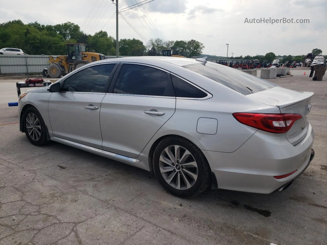 2017 Hyundai Sonata Sport Silver vin: 5NPE34AF0HH450737