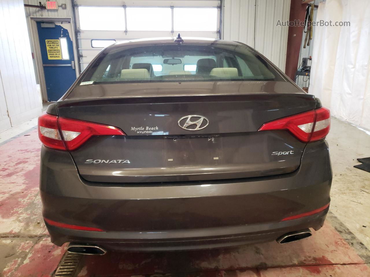 2017 Hyundai Sonata Sport Brown vin: 5NPE34AF0HH540020