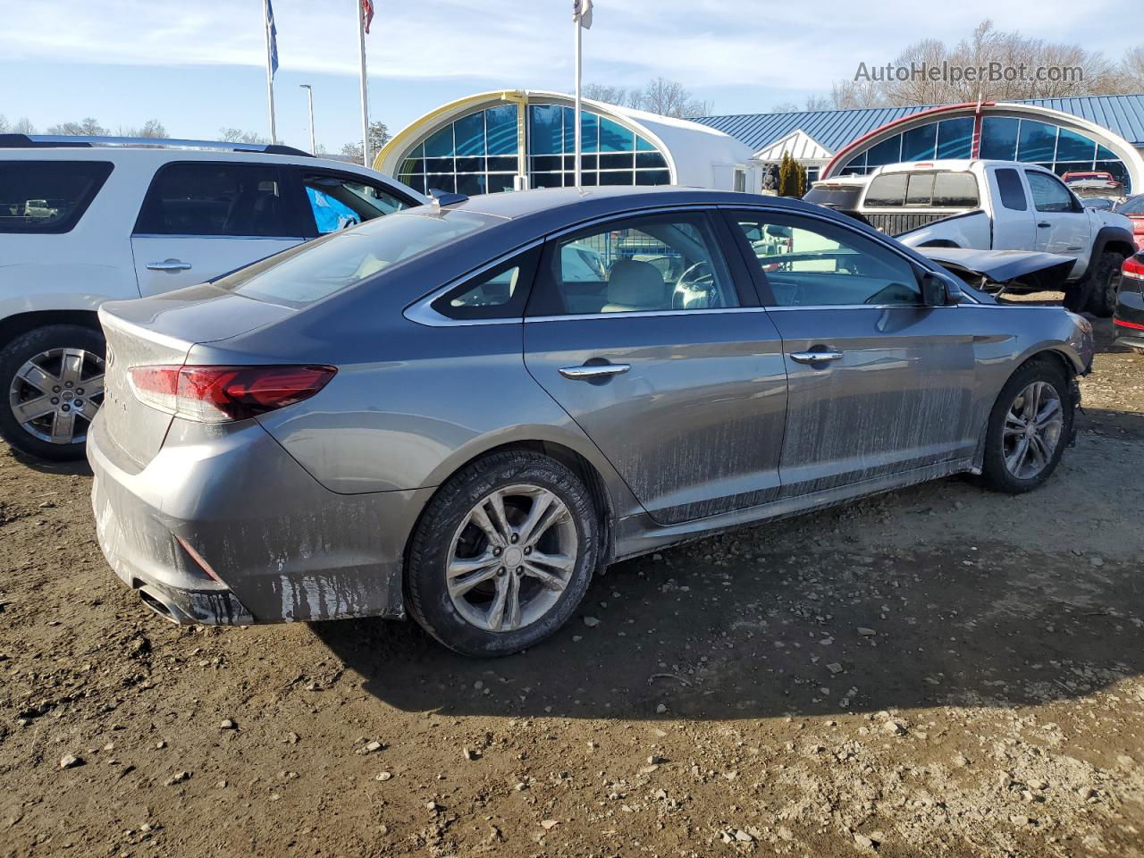 2018 Hyundai Sonata Sport Gray vin: 5NPE34AF0JH633917