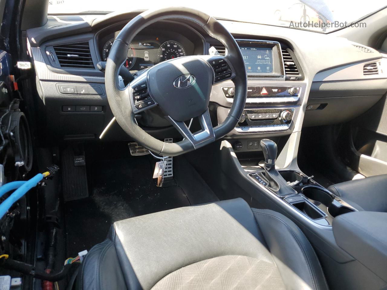 2018 Hyundai Sonata Sport Blue vin: 5NPE34AF0JH643900