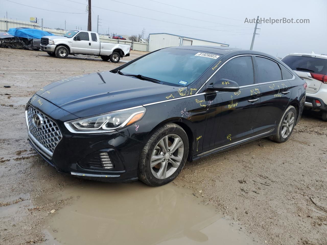 2018 Hyundai Sonata Sport Black vin: 5NPE34AF0JH644903