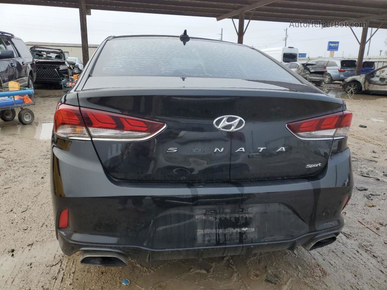 2018 Hyundai Sonata Sport Black vin: 5NPE34AF0JH644903