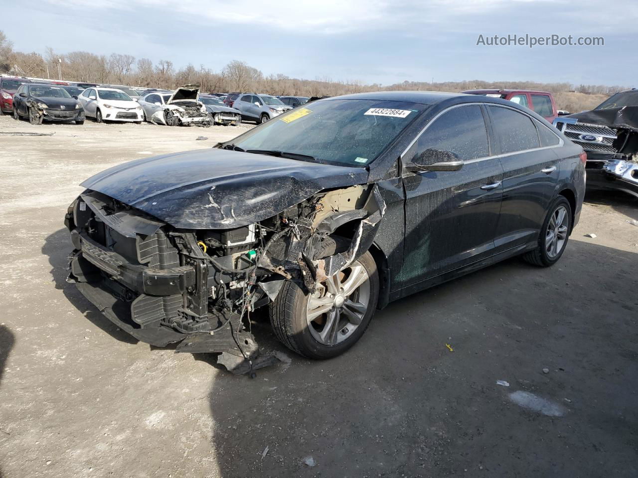 2018 Hyundai Sonata Sport Black vin: 5NPE34AF0JH645372