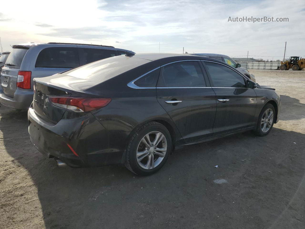 2018 Hyundai Sonata Sport Черный vin: 5NPE34AF0JH645372