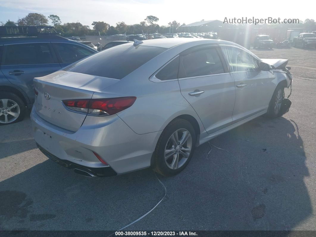 2018 Hyundai Sonata Sel Silver vin: 5NPE34AF0JH649616