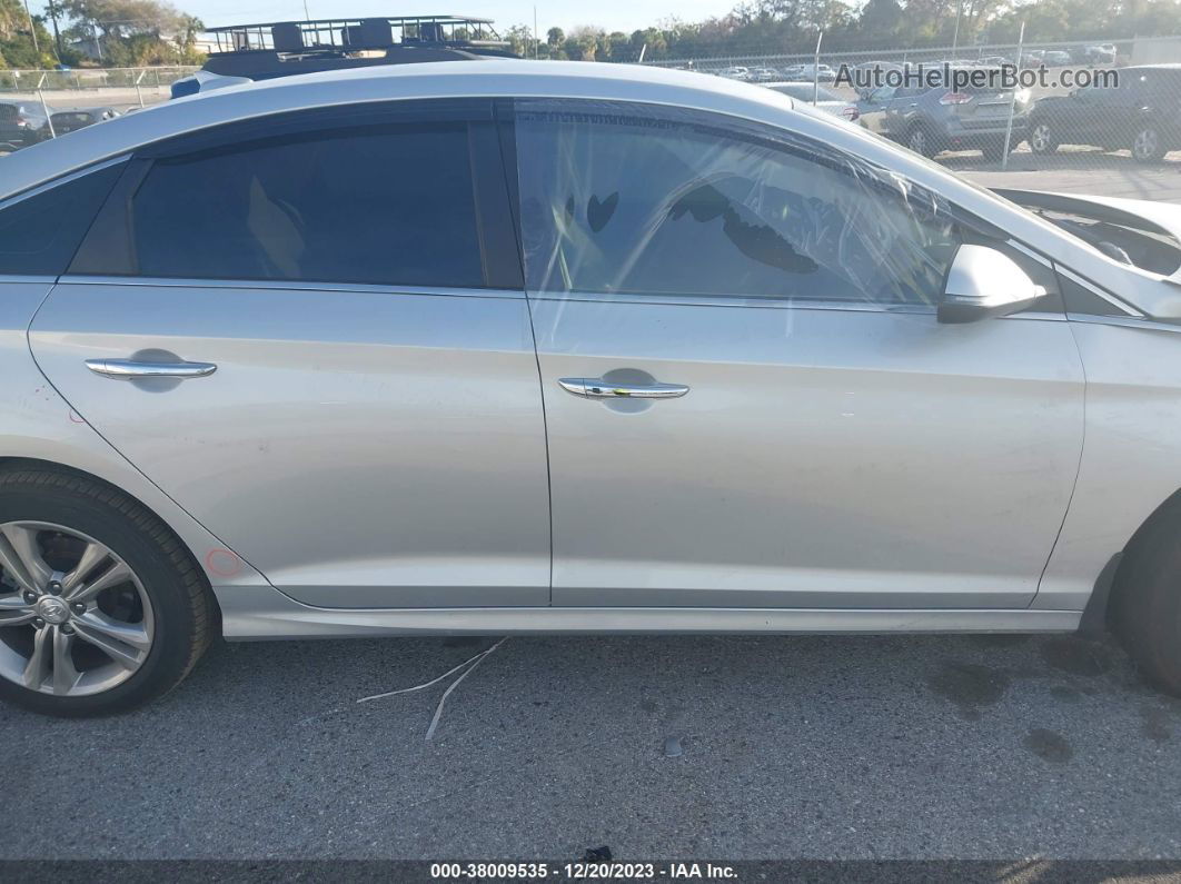 2018 Hyundai Sonata Sel Silver vin: 5NPE34AF0JH649616