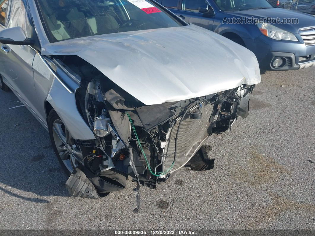 2018 Hyundai Sonata Sel Silver vin: 5NPE34AF0JH649616