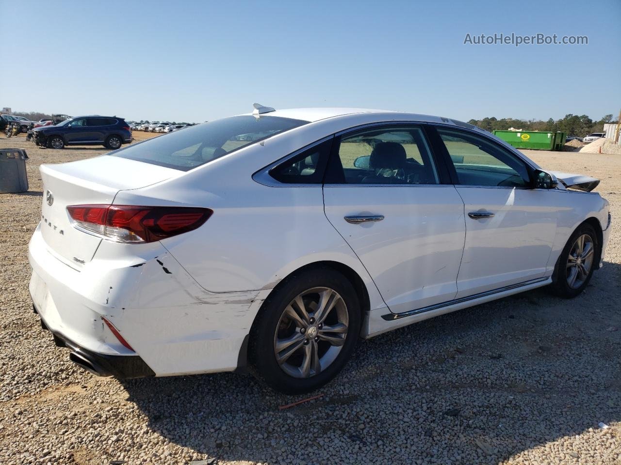 2018 Hyundai Sonata Sport White vin: 5NPE34AF0JH696709