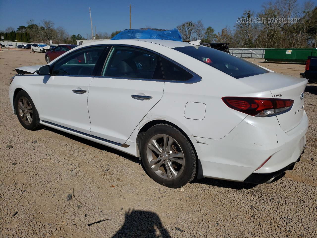 2018 Hyundai Sonata Sport White vin: 5NPE34AF0JH696709