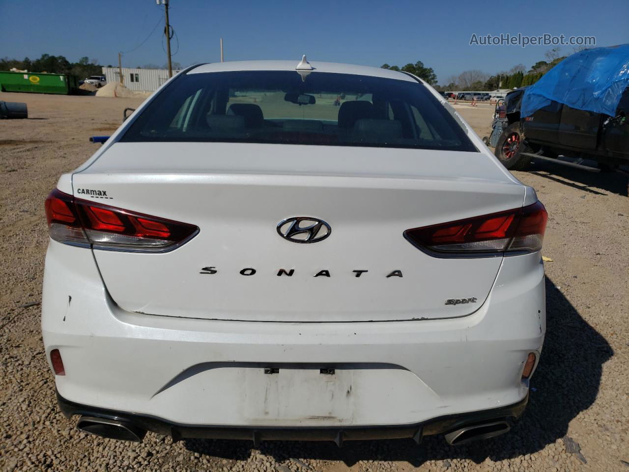 2018 Hyundai Sonata Sport White vin: 5NPE34AF0JH696709