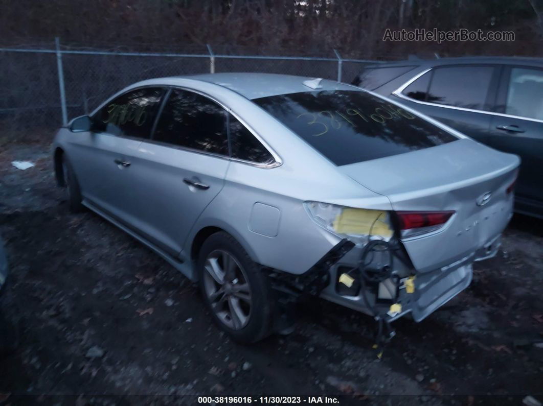 2018 Hyundai Sonata Sport+ Silver vin: 5NPE34AF0JH717719