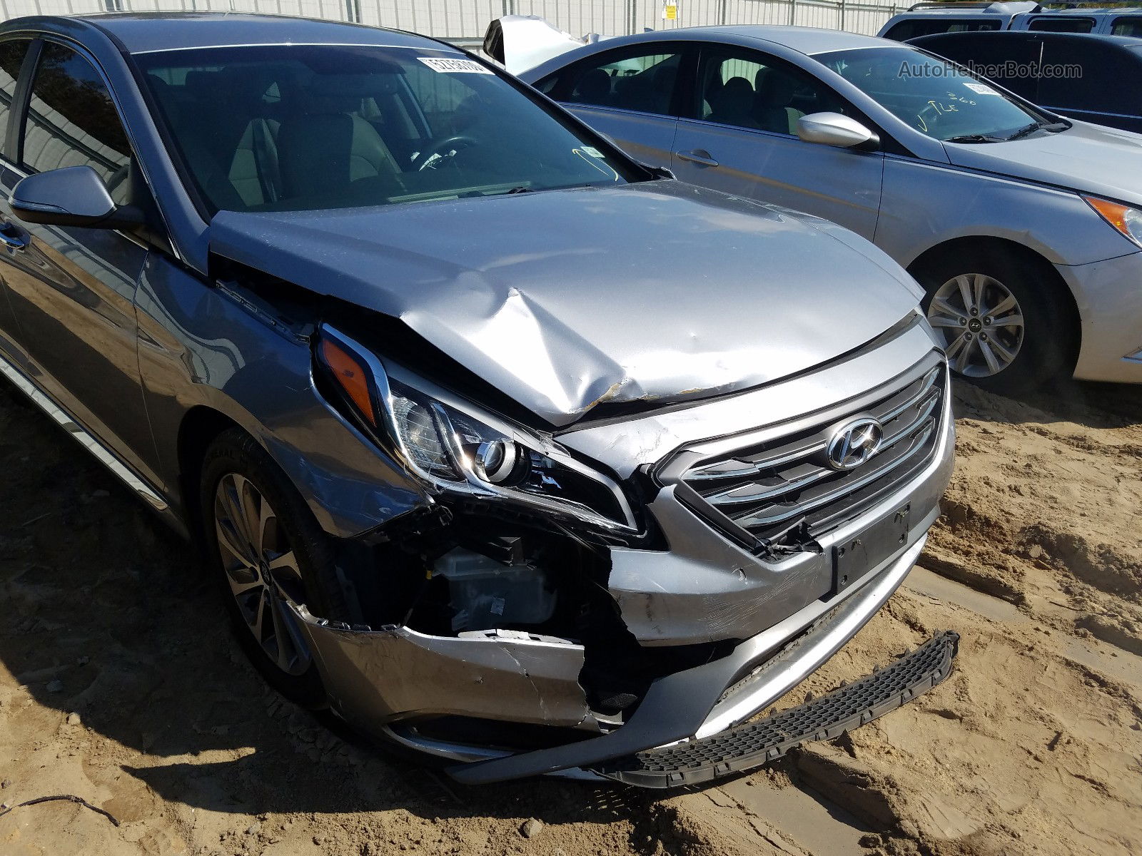 2015 Hyundai Sonata Sport Silver vin: 5NPE34AF1FH177689