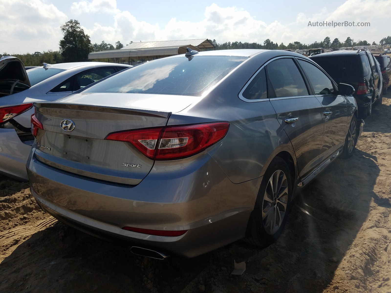 2015 Hyundai Sonata Sport Silver vin: 5NPE34AF1FH177689