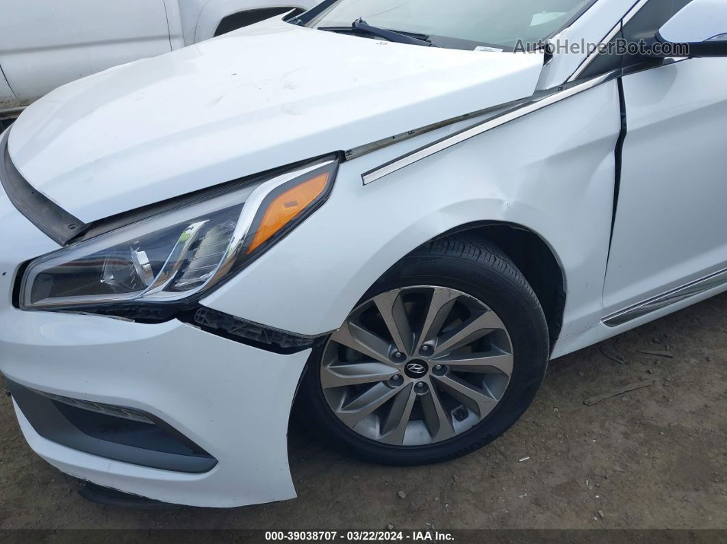 2017 Hyundai Sonata Sport White vin: 5NPE34AF1HH560342