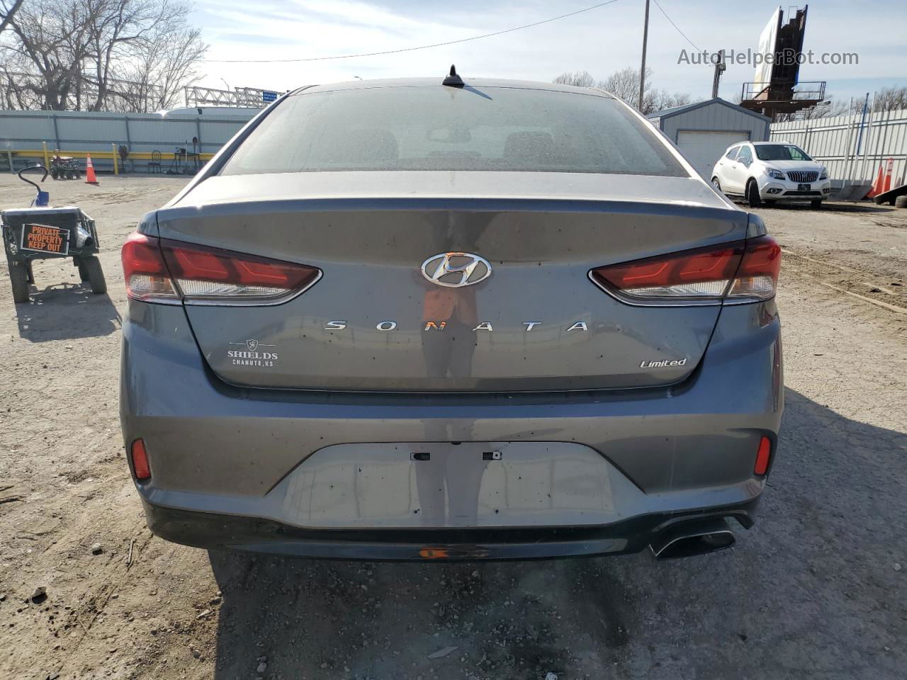 2018 Hyundai Sonata Sport Gray vin: 5NPE34AF1JH652640