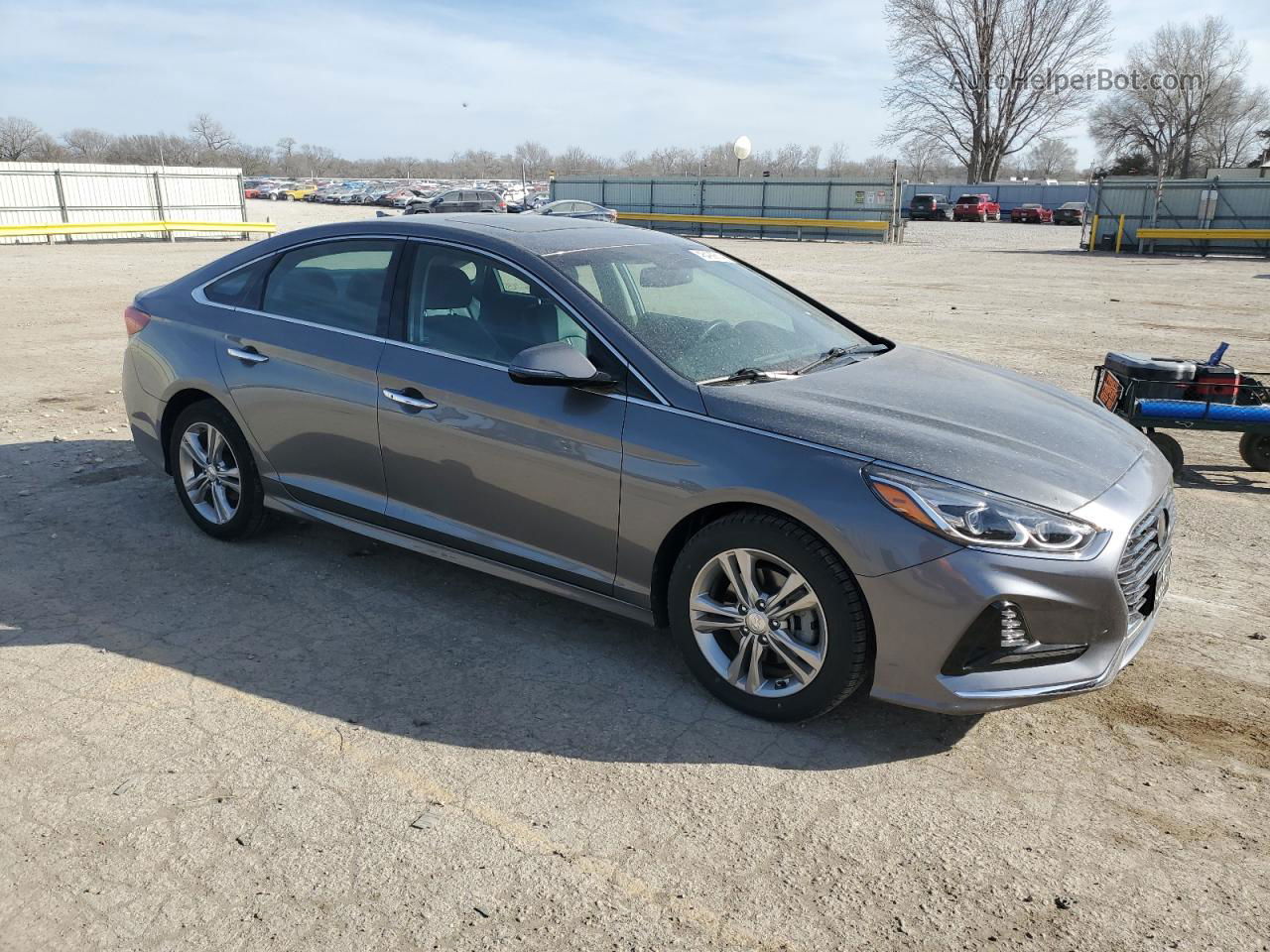 2018 Hyundai Sonata Sport Gray vin: 5NPE34AF1JH652640