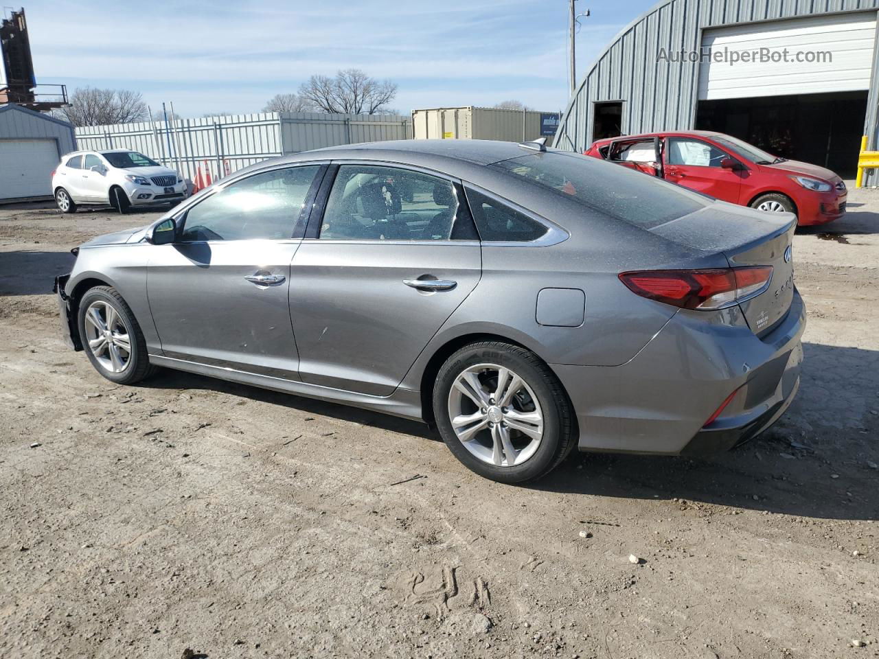 2018 Hyundai Sonata Sport Gray vin: 5NPE34AF1JH652640