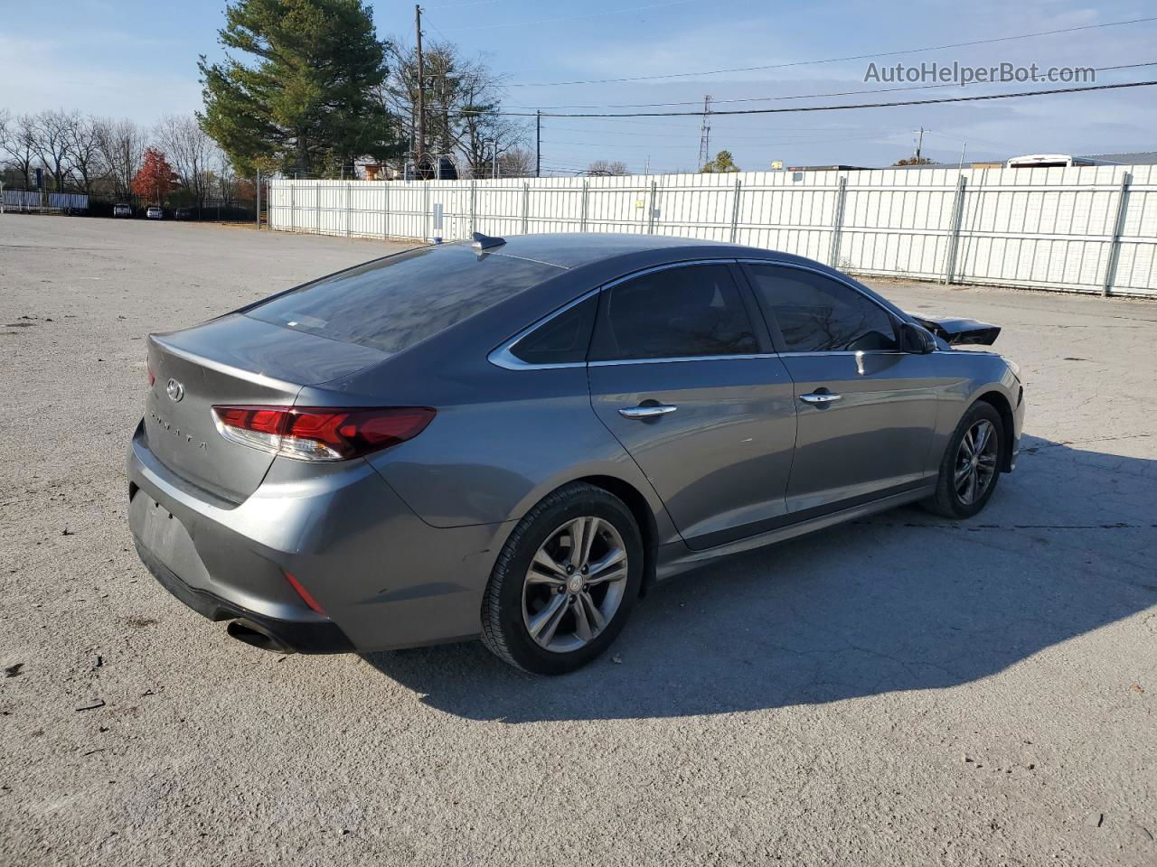 2018 Hyundai Sonata Sport Gray vin: 5NPE34AF1JH721939