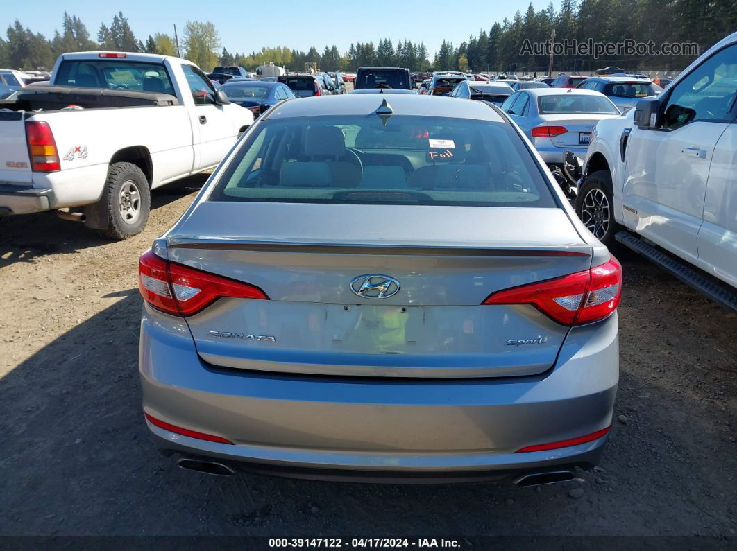 2015 Hyundai Sonata Sport Silver vin: 5NPE34AF2FH100233