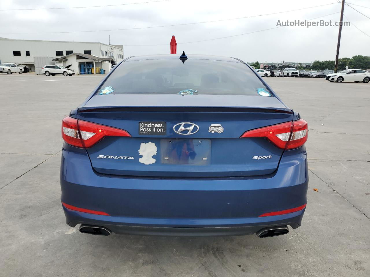 2017 Hyundai Sonata Sport Blue vin: 5NPE34AF2HH438377