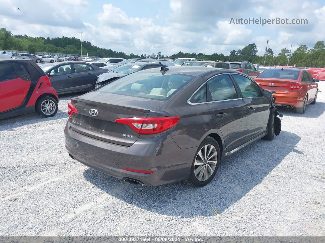 2017 Hyundai Sonata Sport Gray vin: 5NPE34AF2HH487482