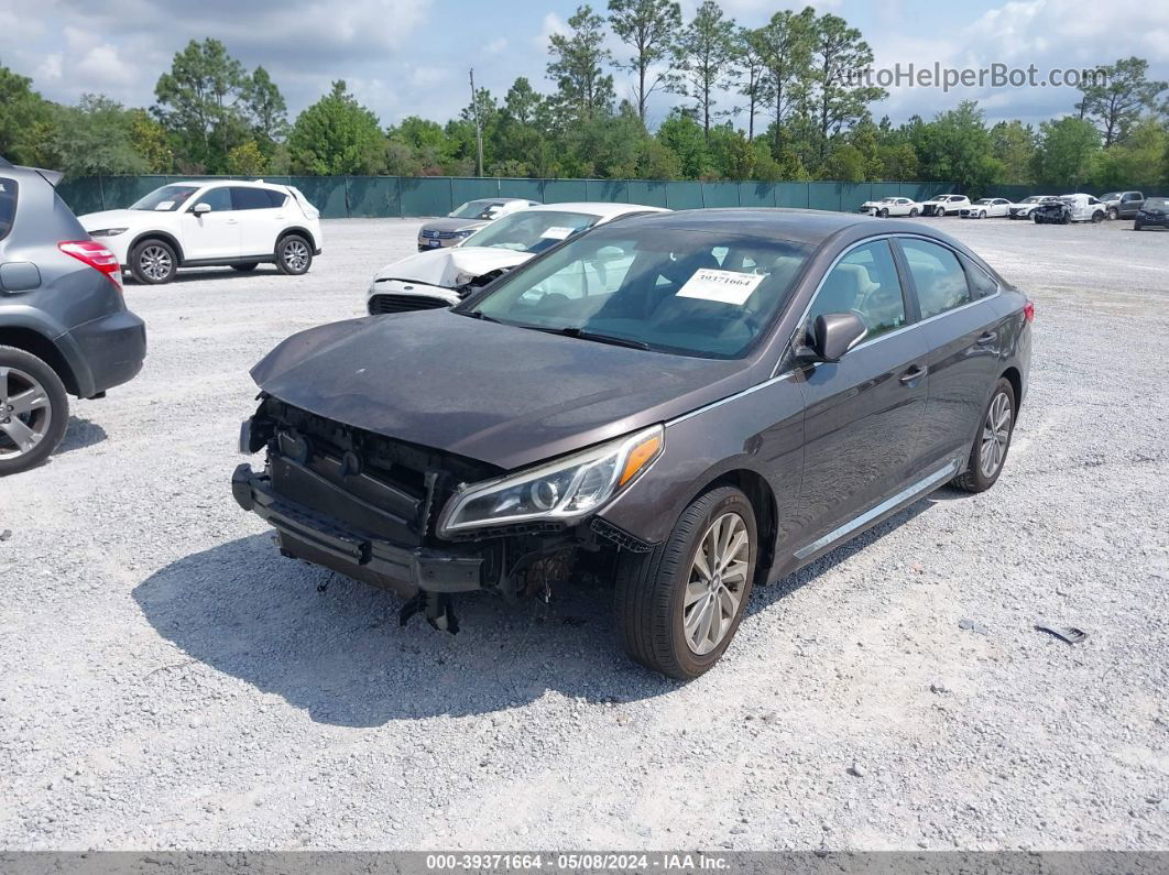 2017 Hyundai Sonata Sport Gray vin: 5NPE34AF2HH487482