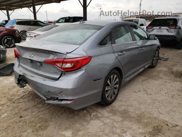 2017 Hyundai Sonata Sport Silver vin: 5NPE34AF2HH490477