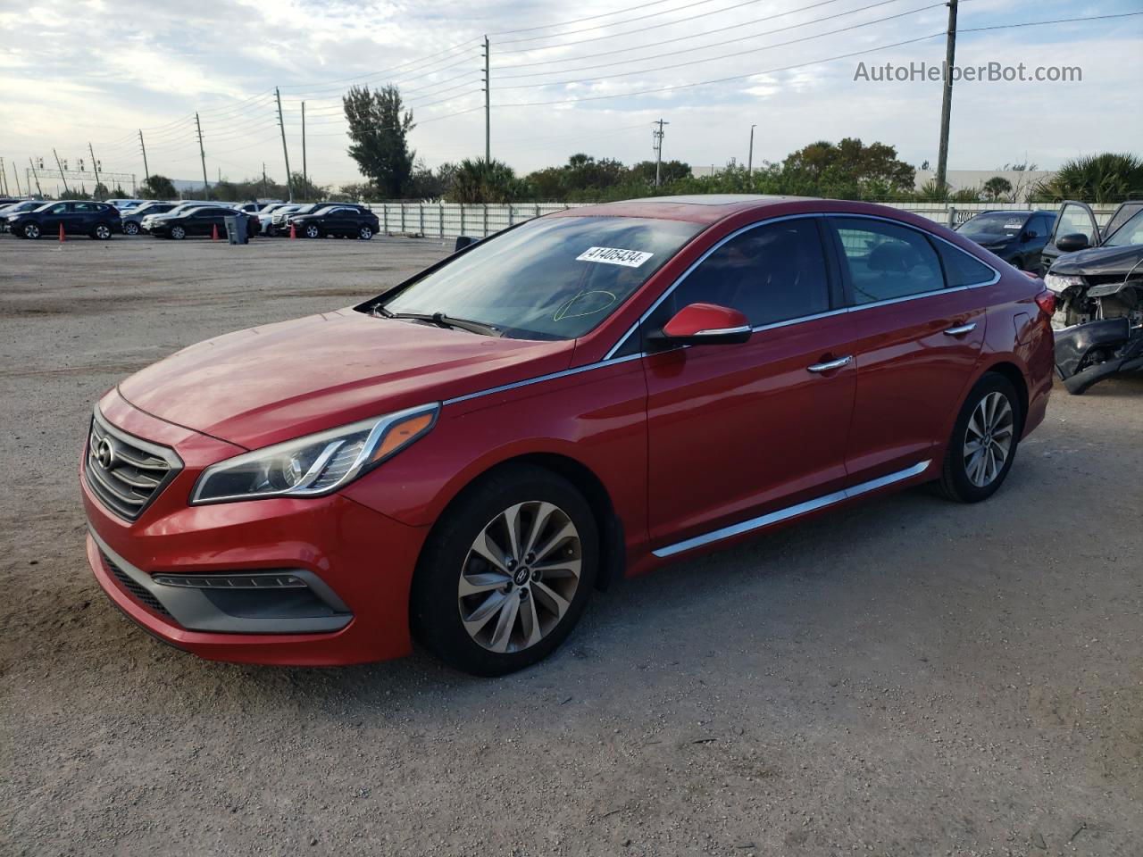 2017 Hyundai Sonata Sport Красный vin: 5NPE34AF2HH554131