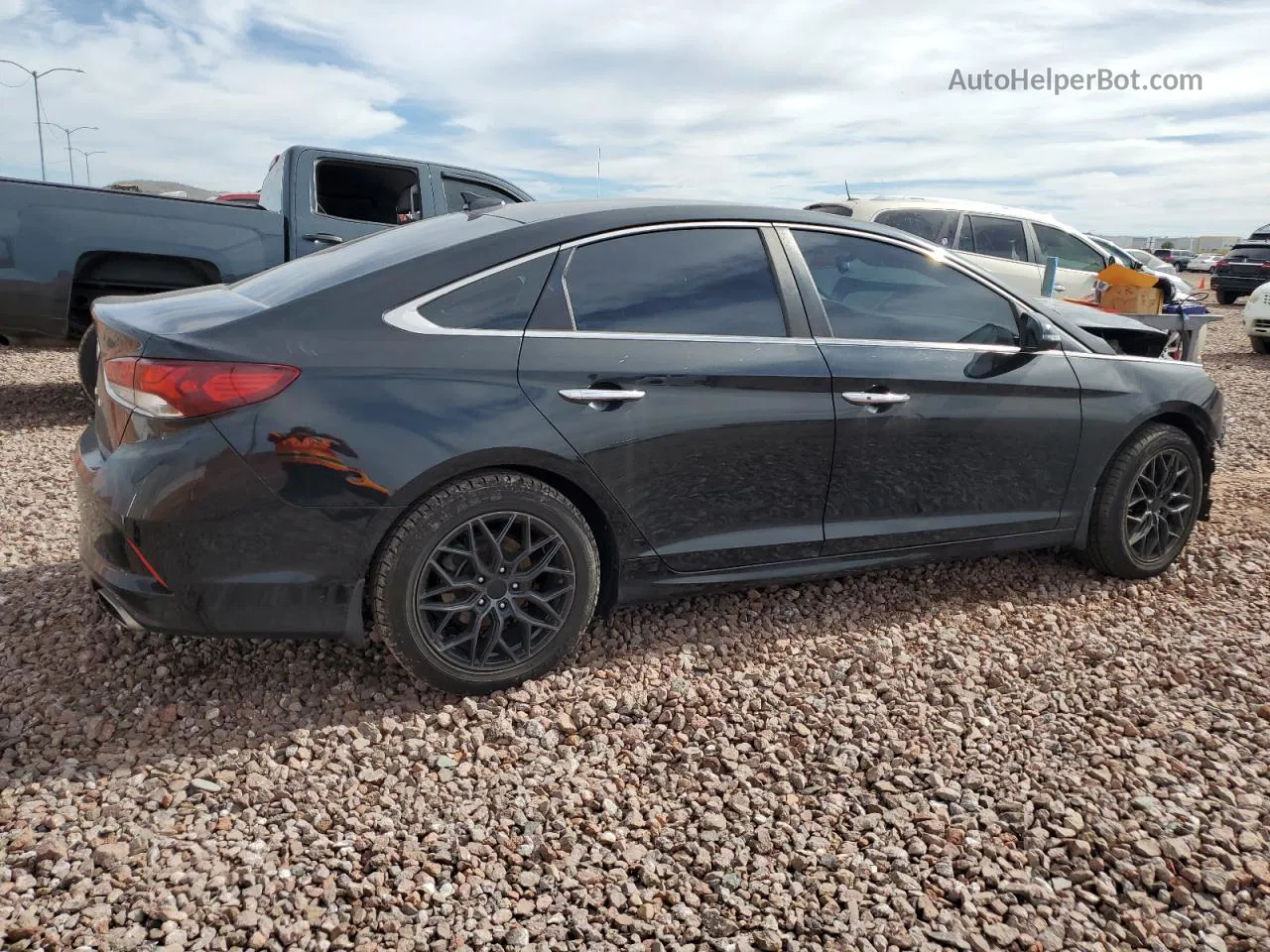 2018 Hyundai Sonata Sport Black vin: 5NPE34AF2JH626323